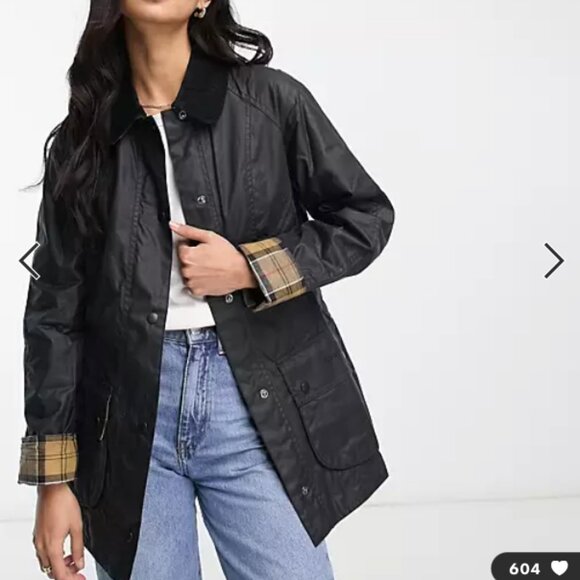NAVY ~ Barbour Beadnell Waxed Cotton Jacket MSRP$420The Most Beloved